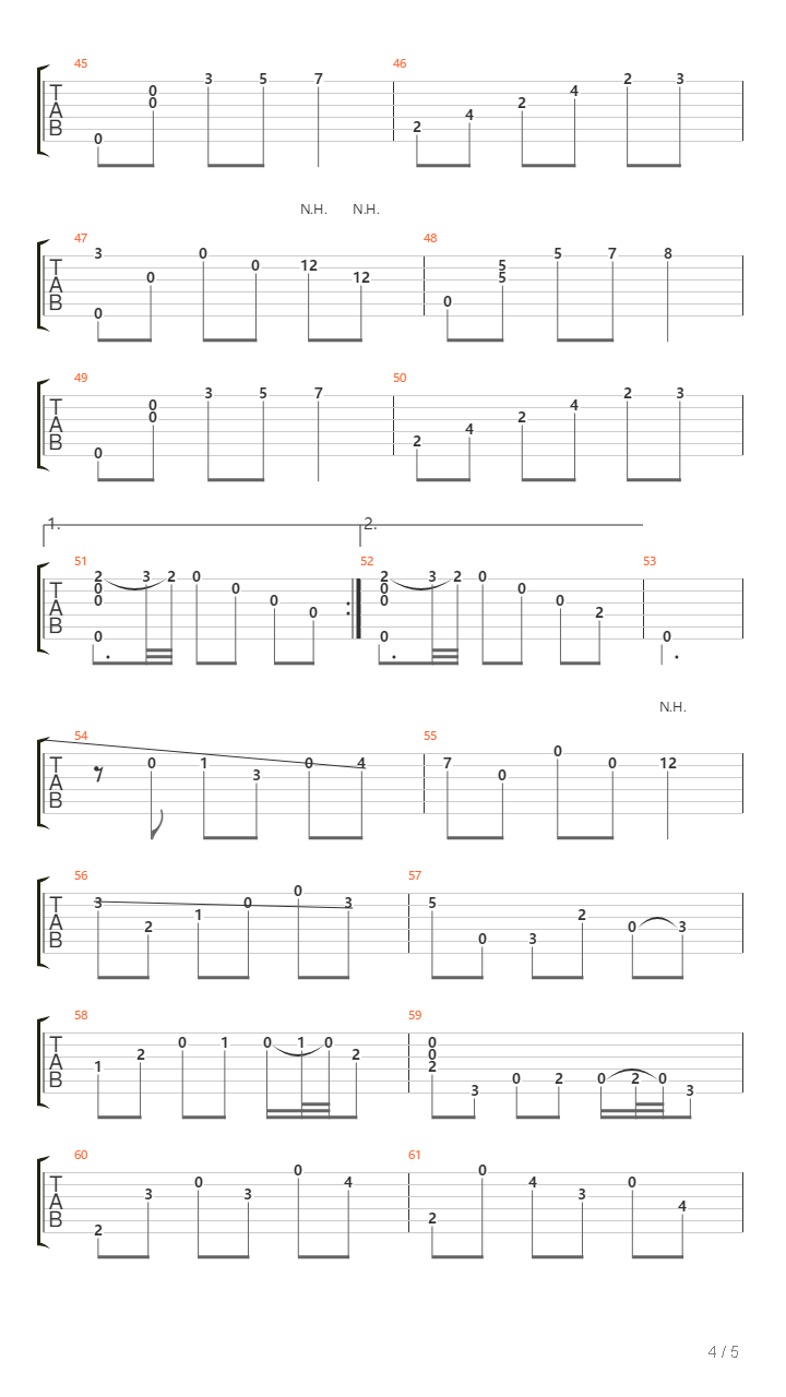 Blasianas Canariennes No 4吉他谱