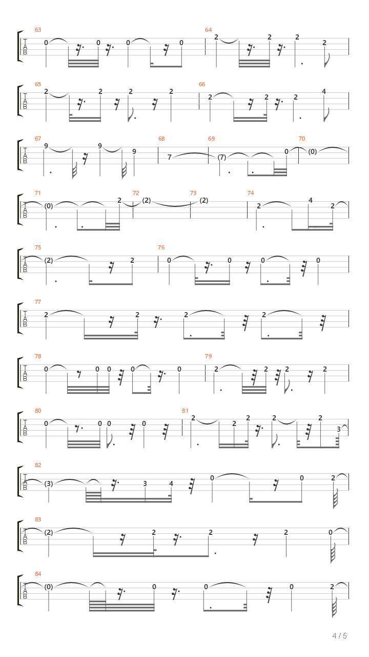 Turn The Page吉他谱