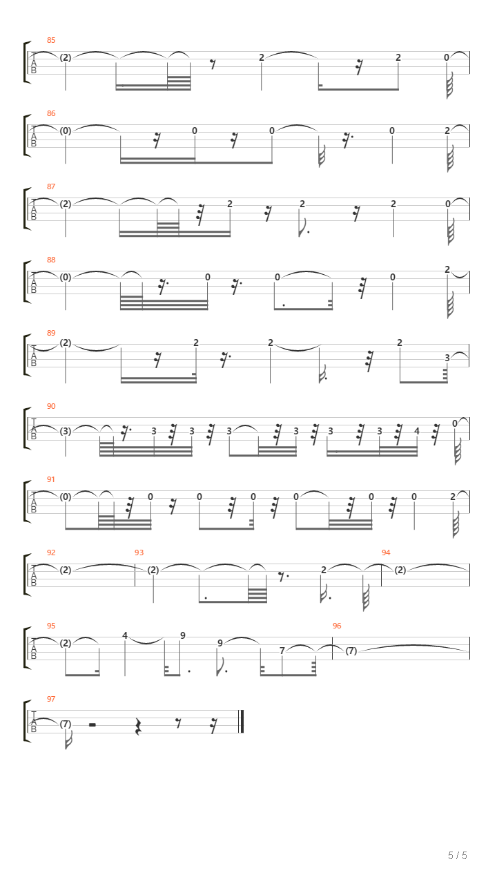 Turn The Page吉他谱