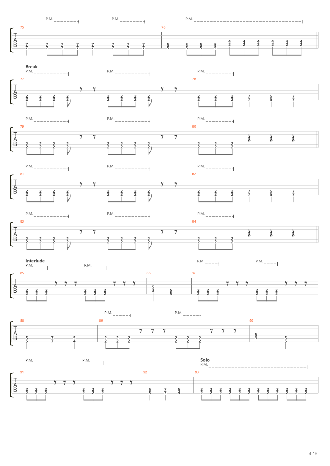 Tyr吉他谱