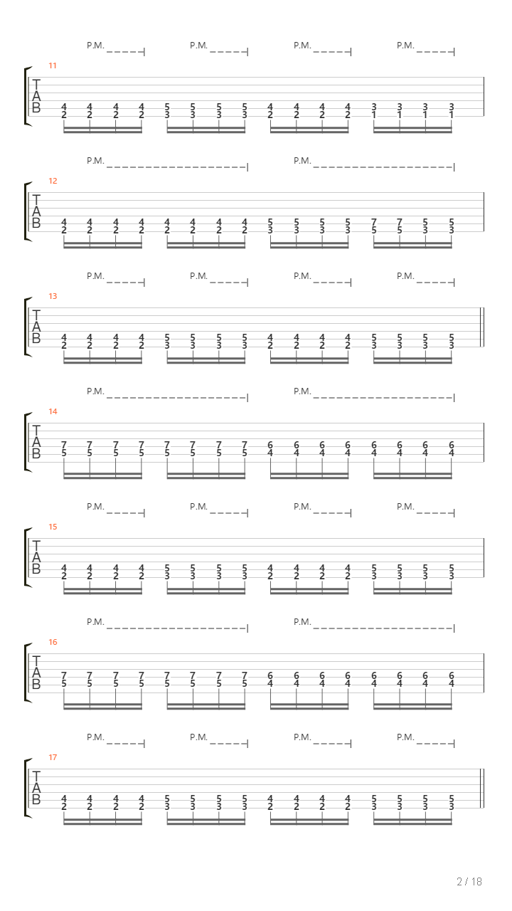 Torero吉他谱