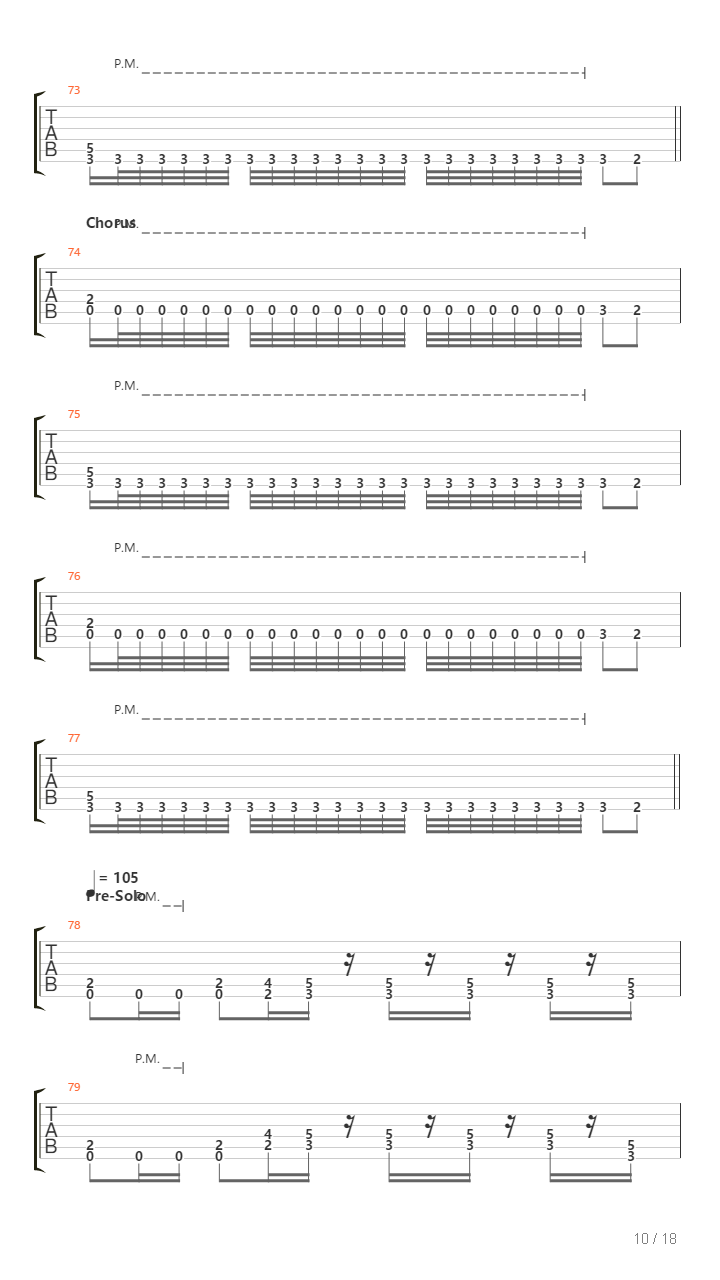 Torero吉他谱