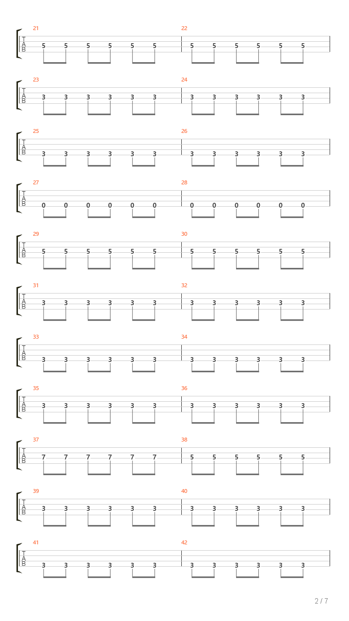 X吉他谱