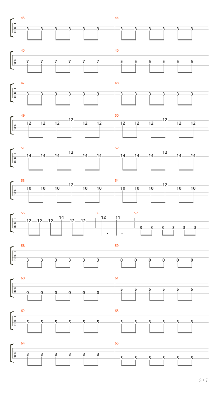 X吉他谱