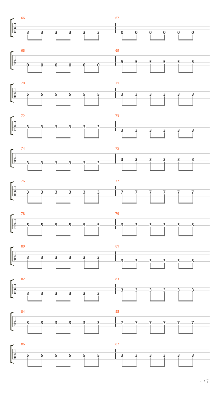 X吉他谱