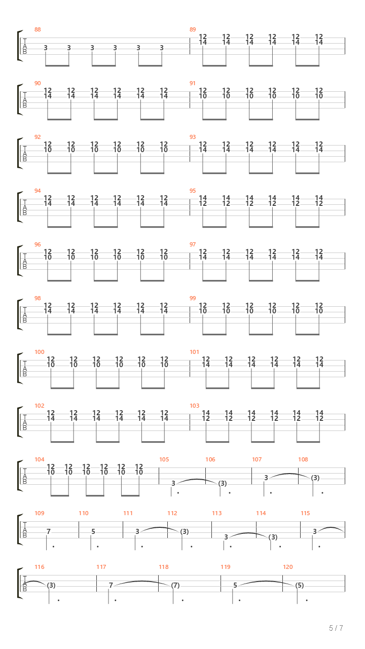 X吉他谱
