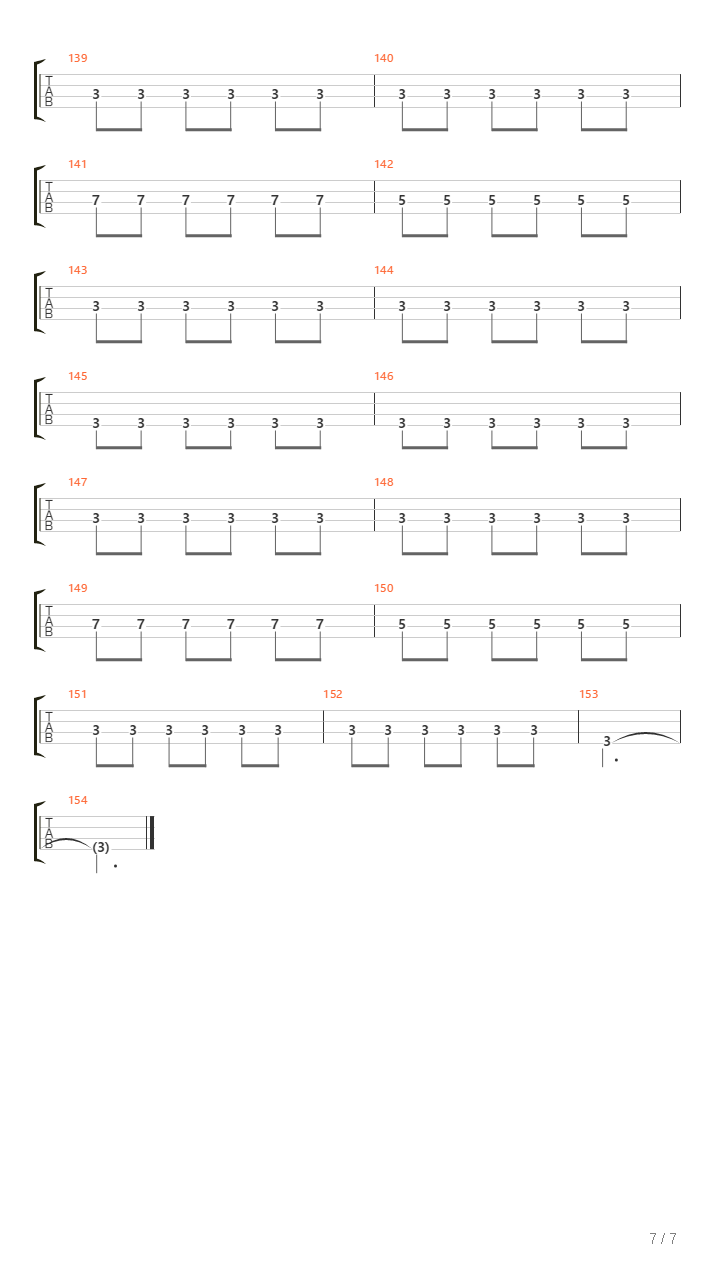 X吉他谱