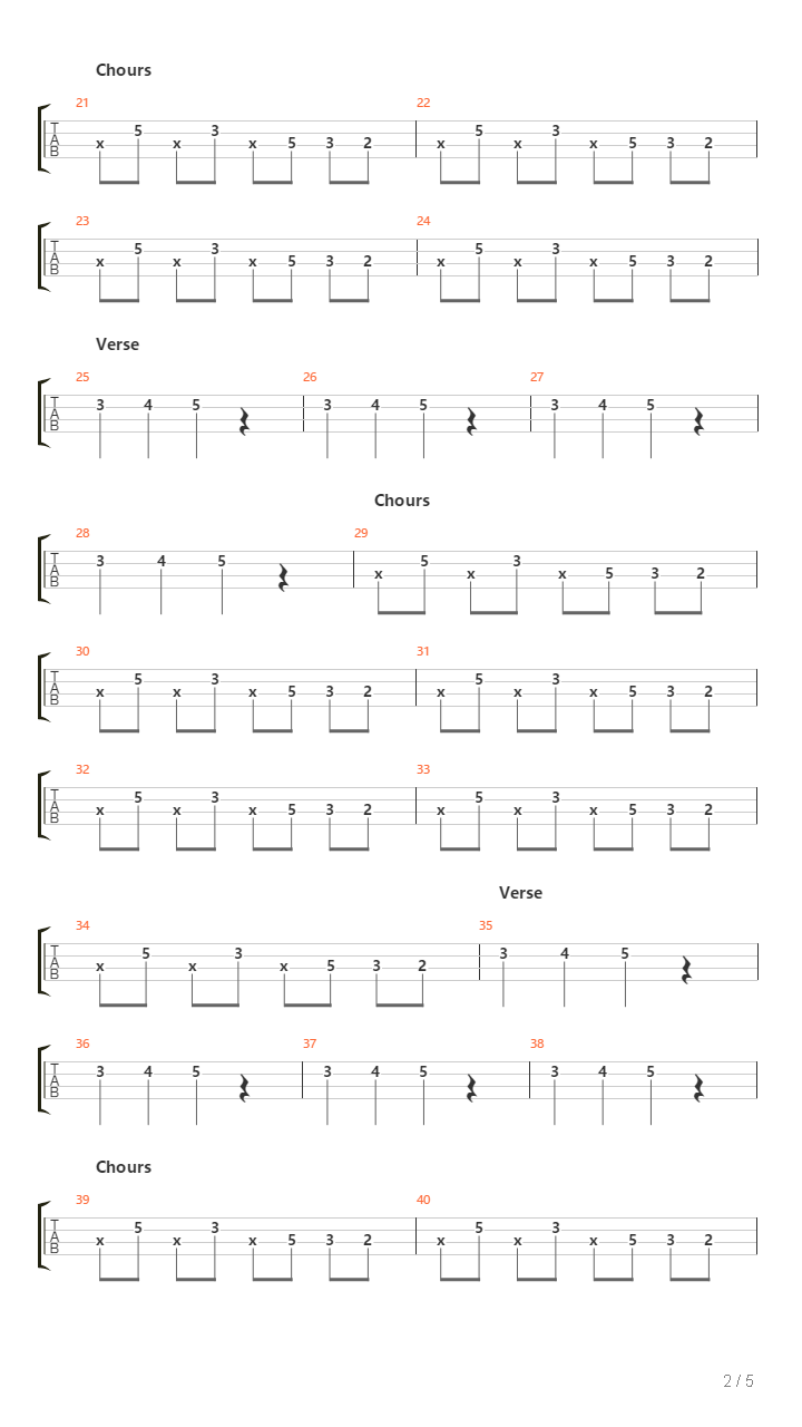 Subways吉他谱