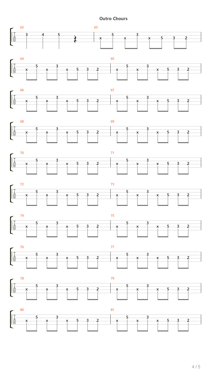 Subways吉他谱