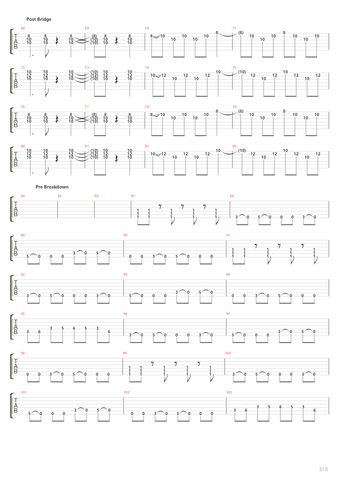 Facade吉他谱