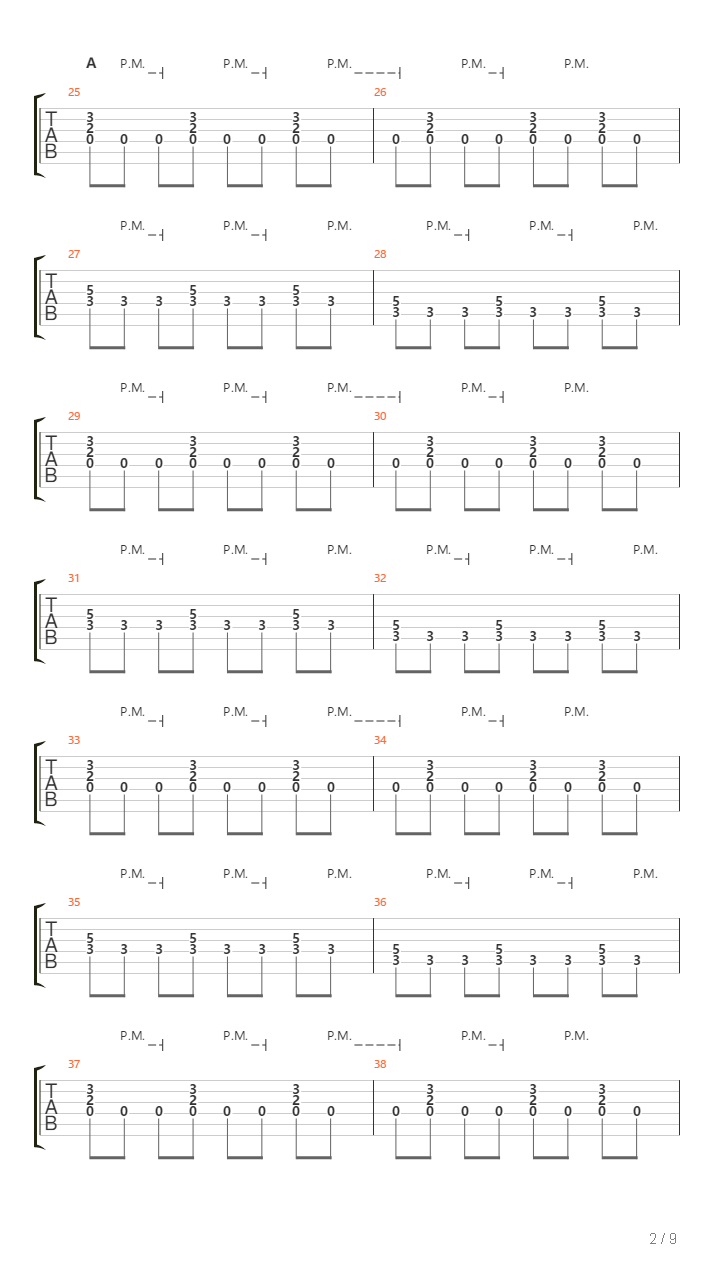 La 204吉他谱