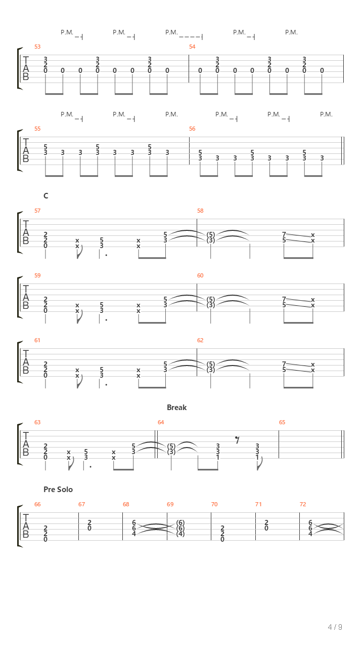 La 204吉他谱