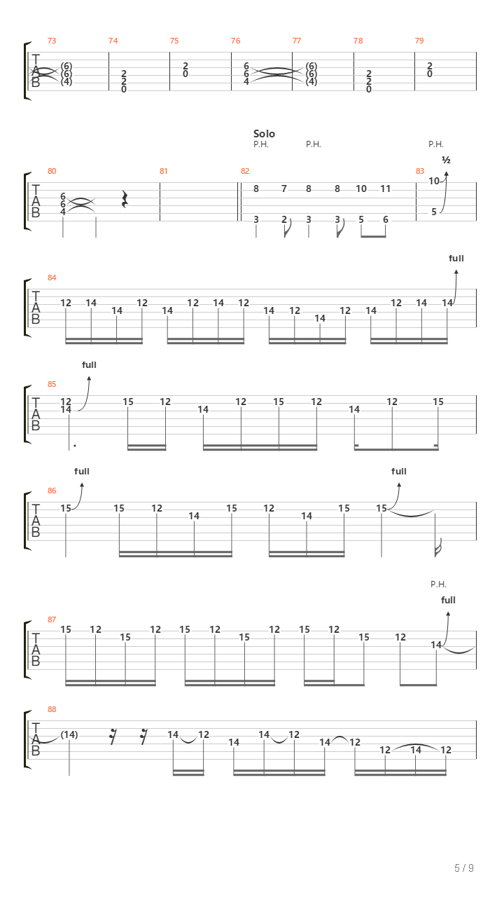 La 204吉他谱