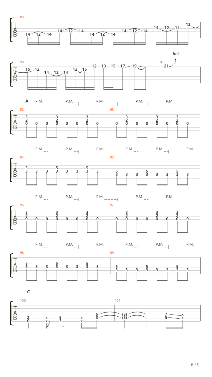 La 204吉他谱