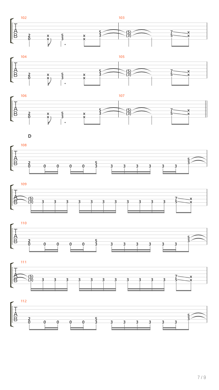 La 204吉他谱