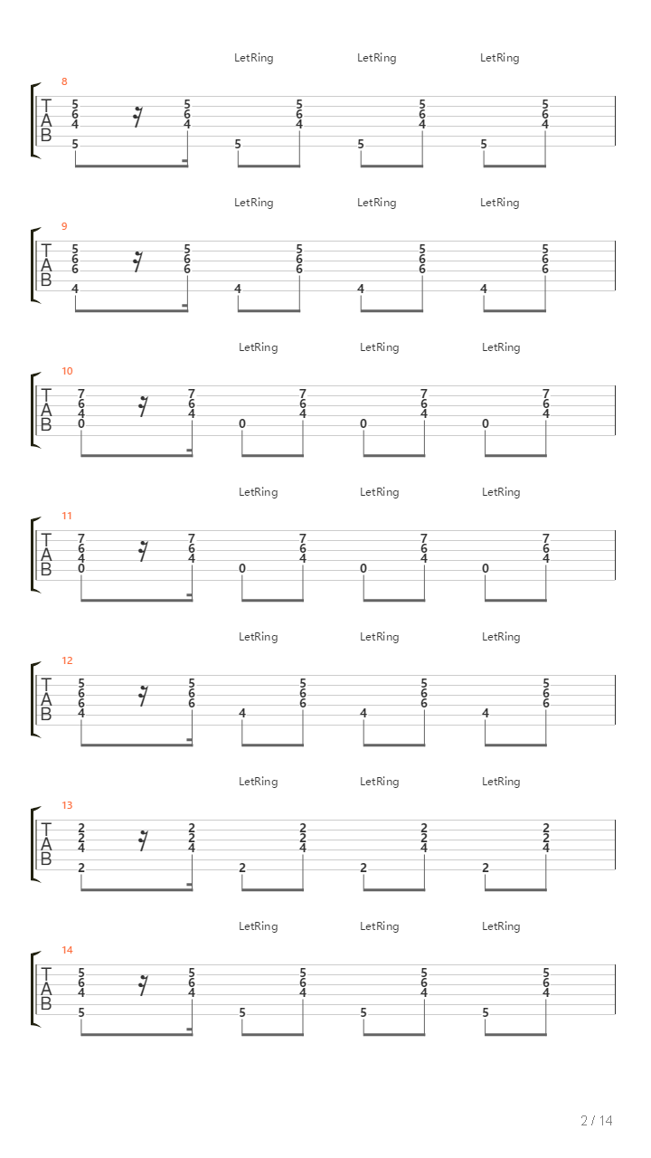 Tempo De Pipa吉他谱