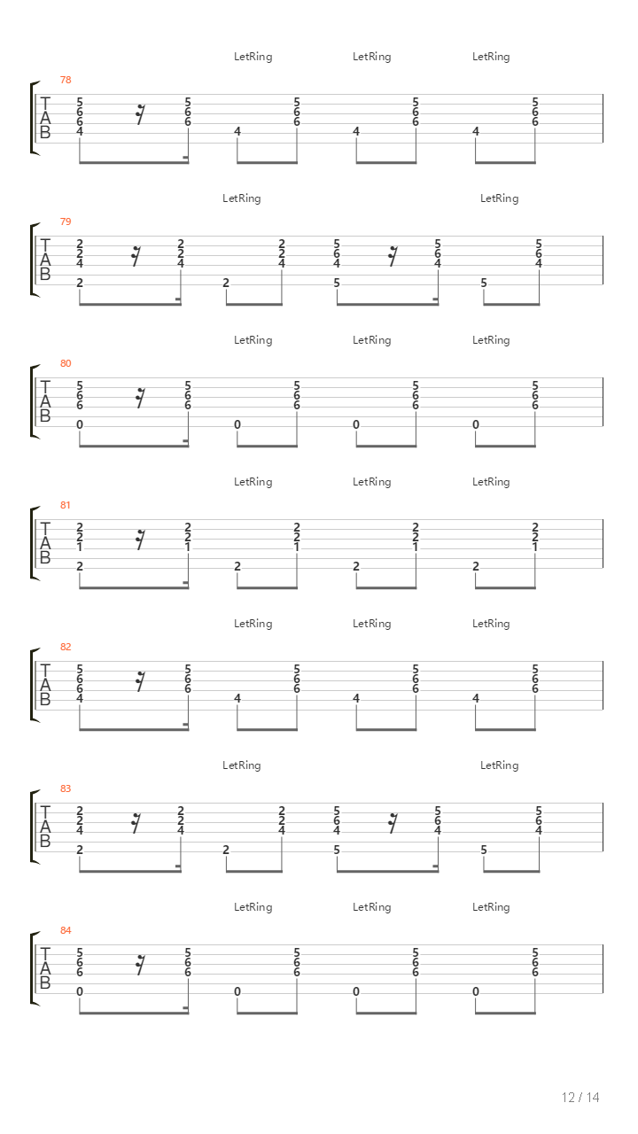 Tempo De Pipa吉他谱