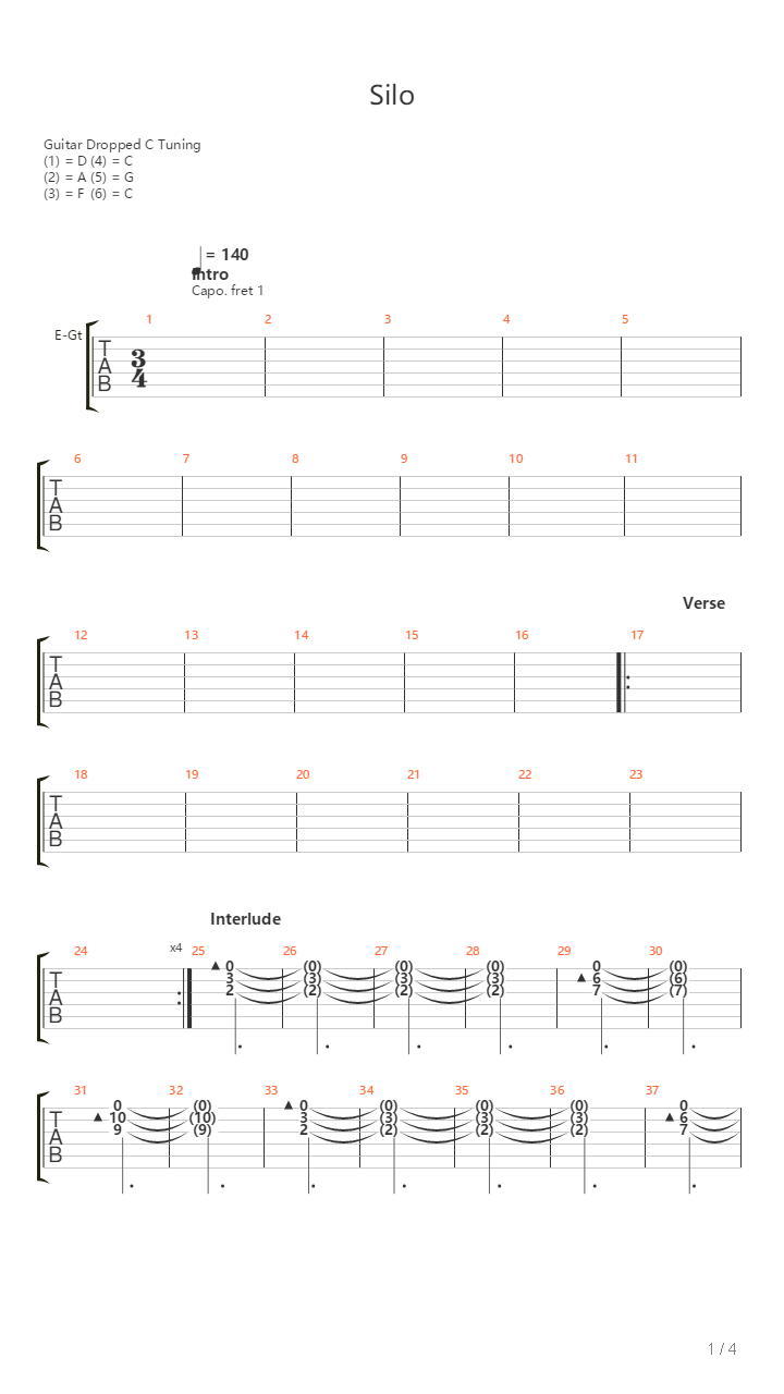 Silo吉他谱