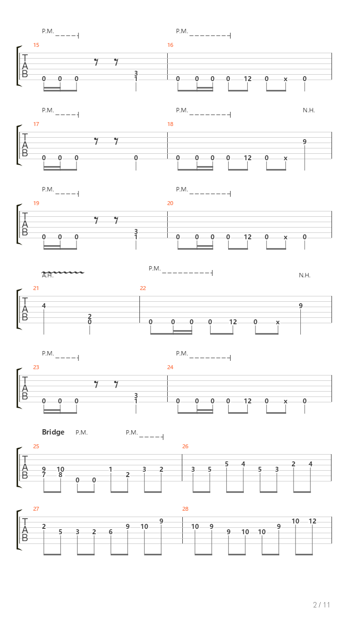 Confederacy吉他谱