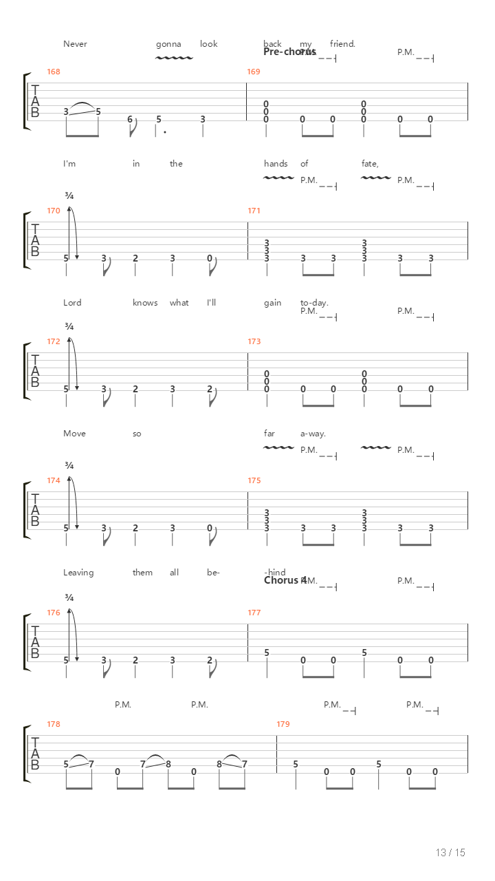 Leaving Them All Behind吉他谱