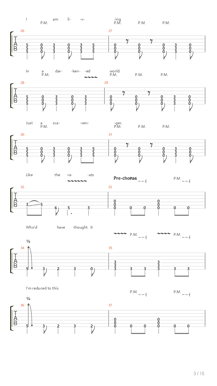 Leaving Them All Behind吉他谱