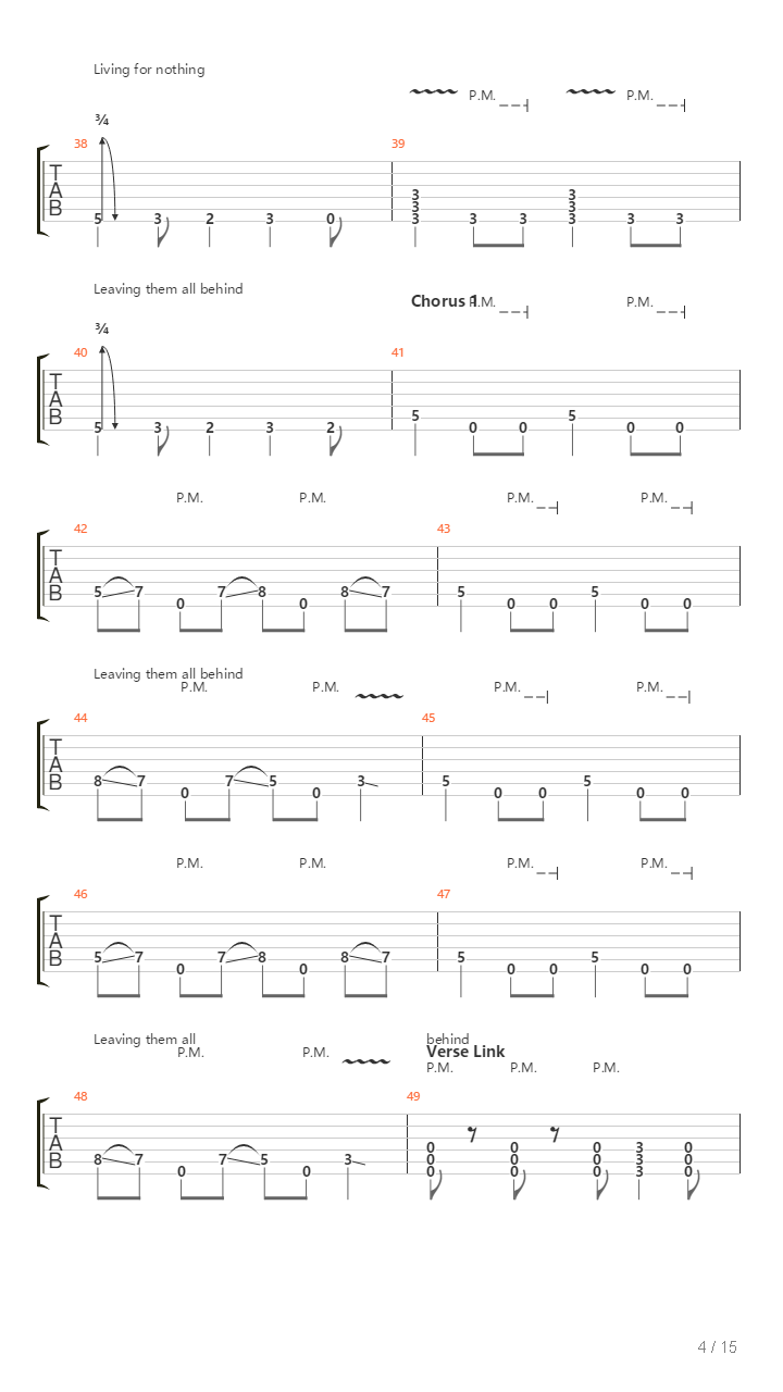 Leaving Them All Behind吉他谱