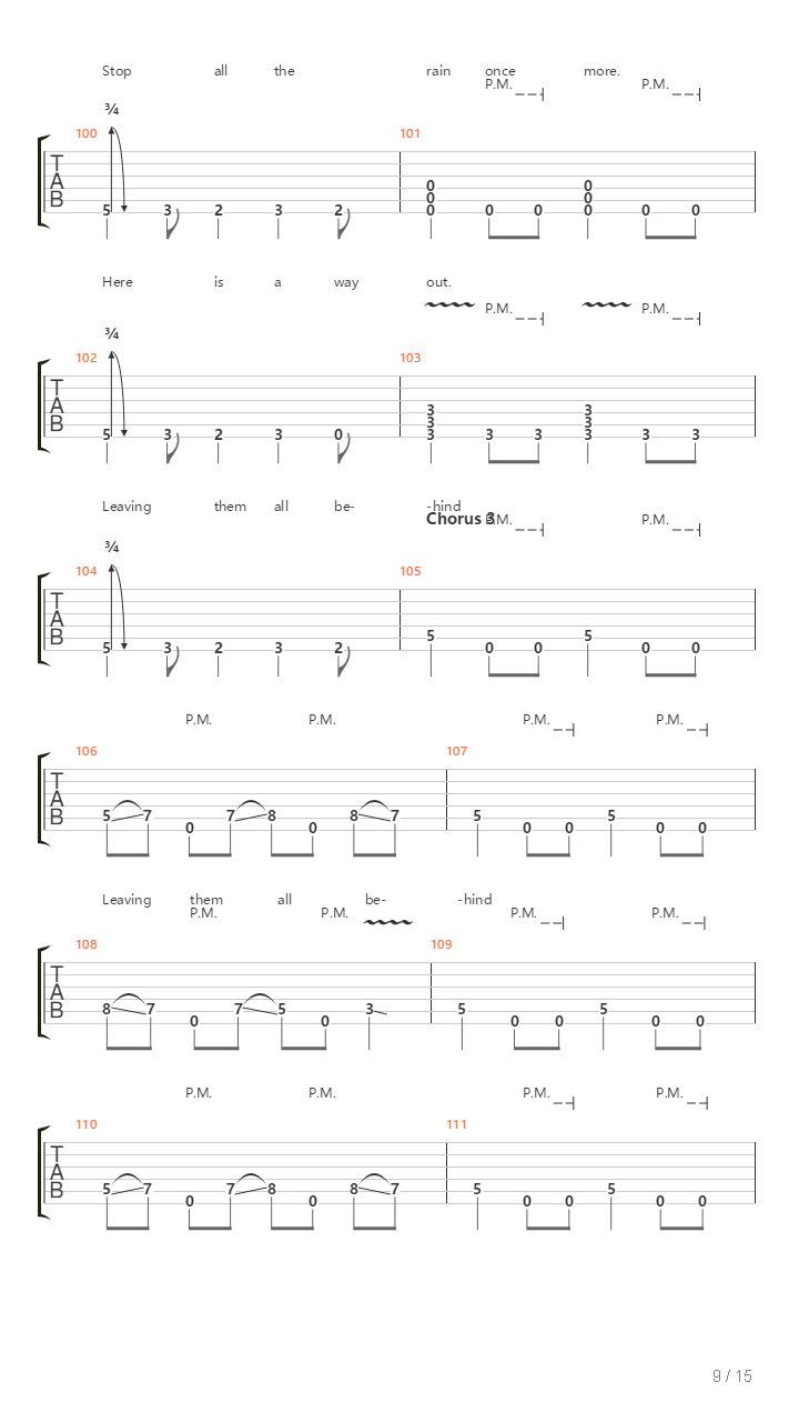 Leaving Them All Behind吉他谱