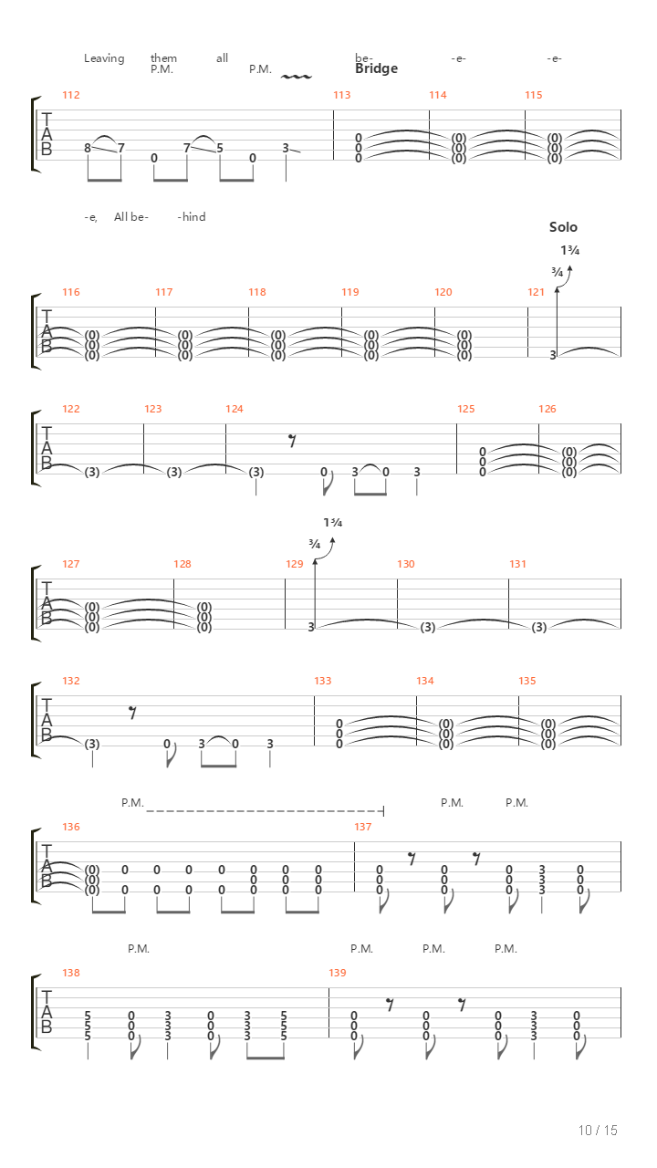 Leaving Them All Behind吉他谱