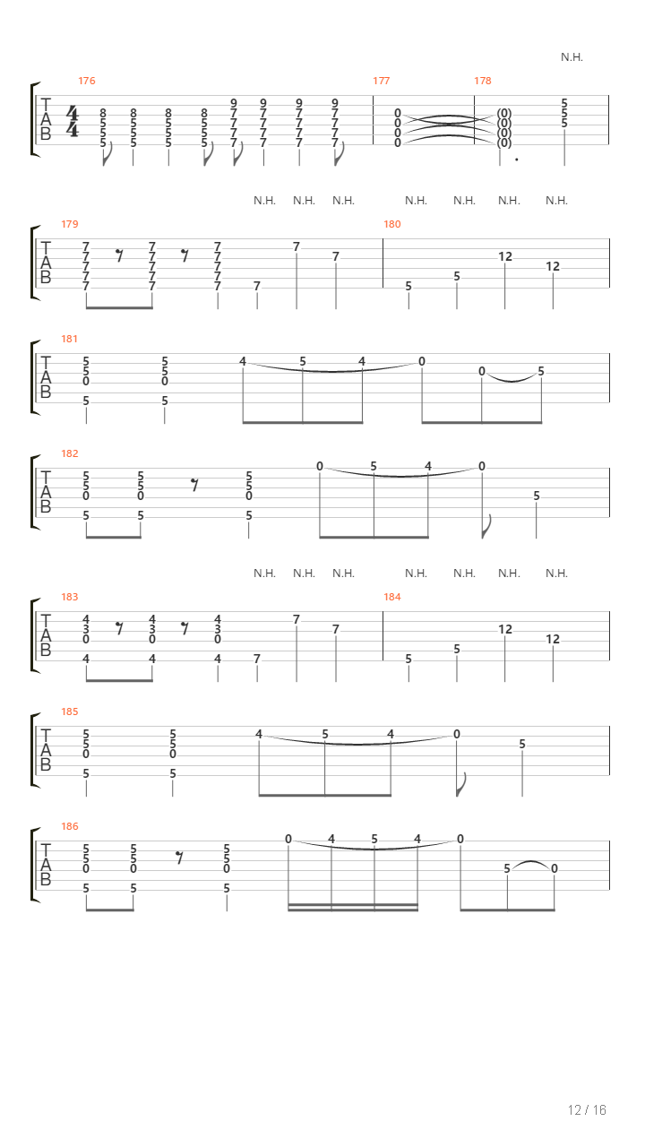 1640 Am吉他谱