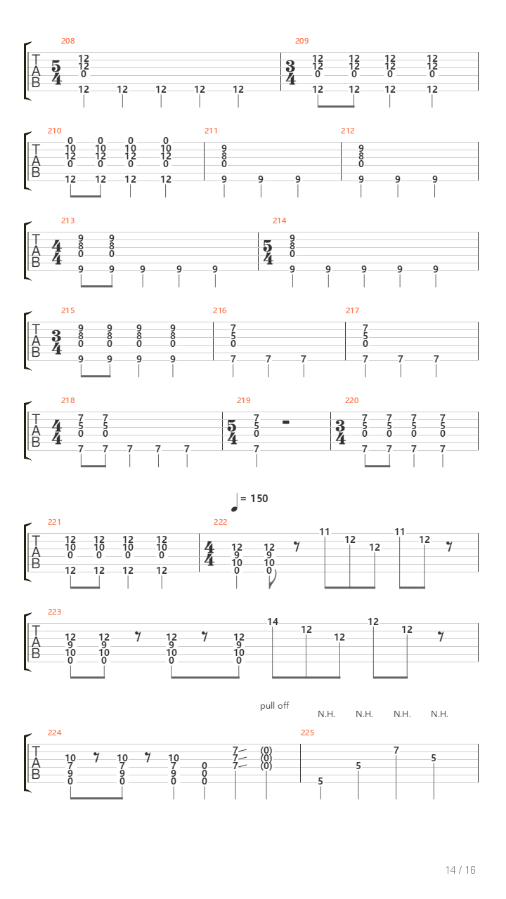 1640 Am吉他谱