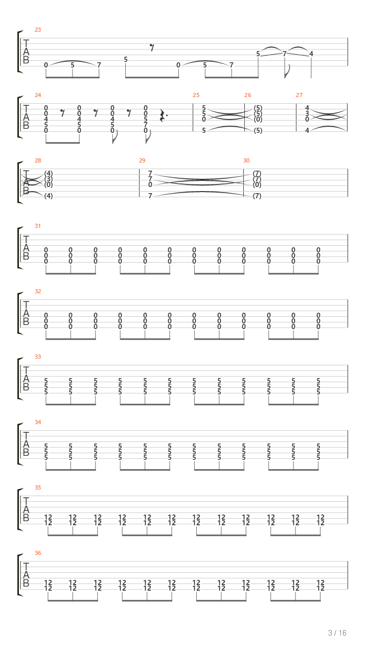 1640 Am吉他谱