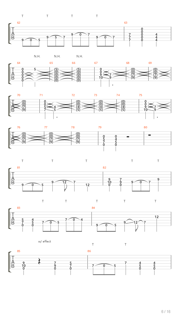 1640 Am吉他谱