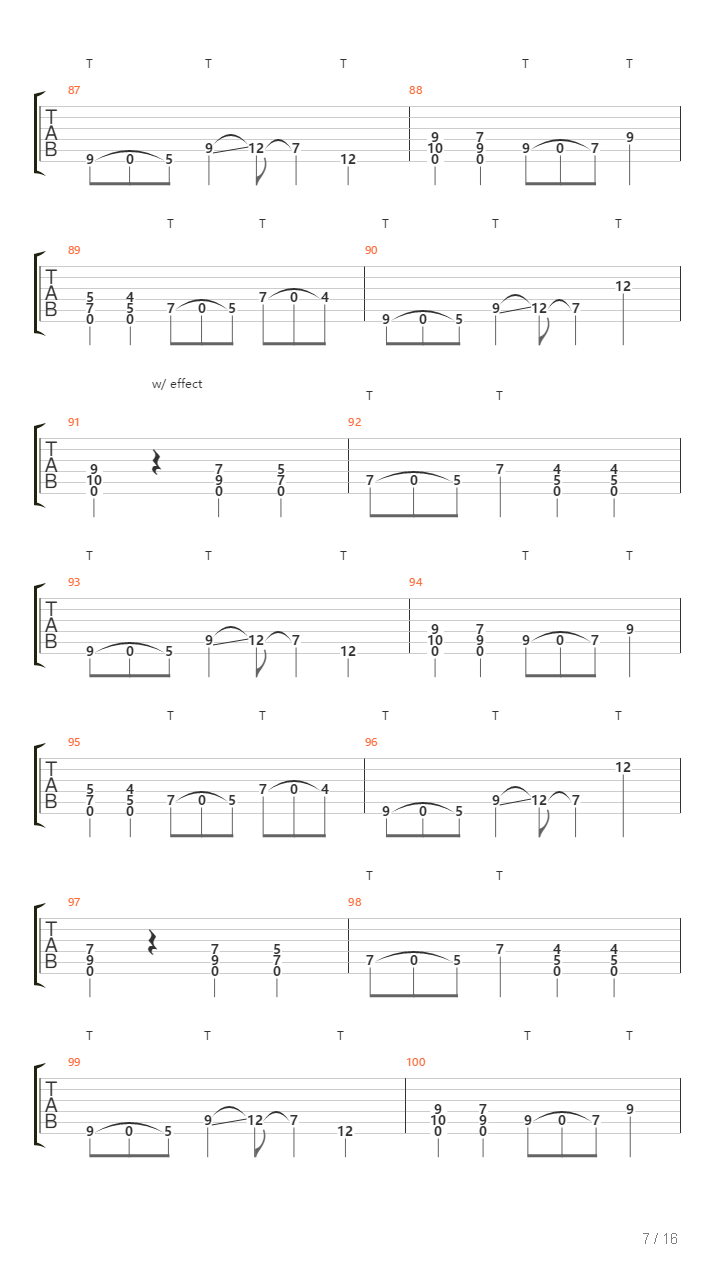 1640 Am吉他谱