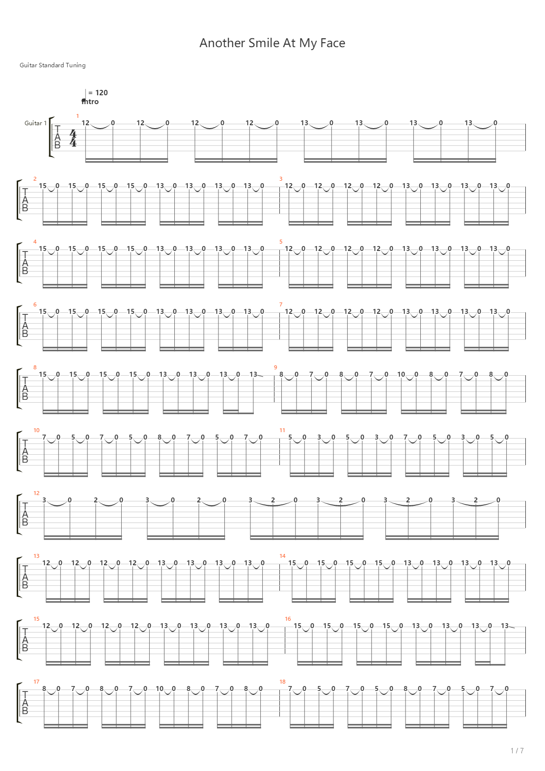 Another Smile At My Face吉他谱