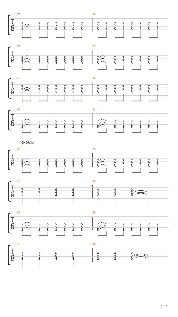 2100吉他谱