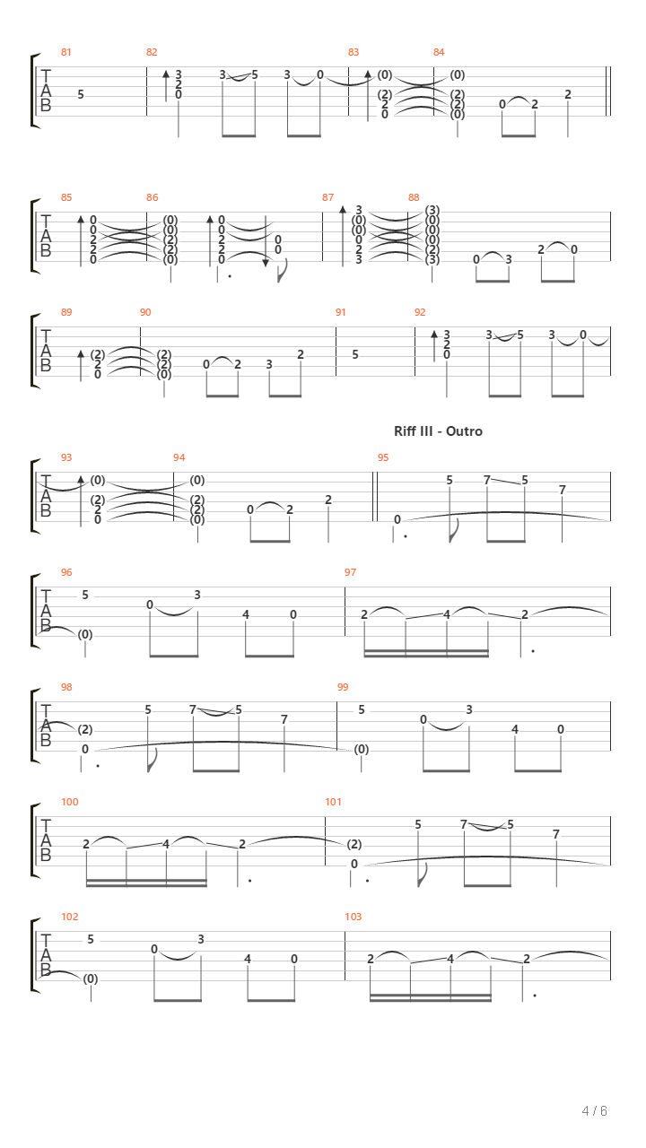 Old Black吉他谱