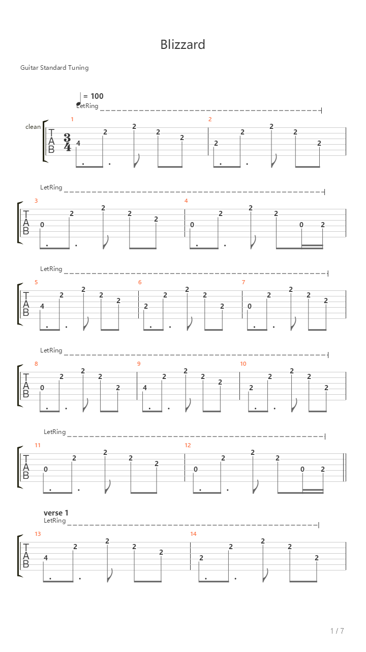 Blizzard吉他谱
