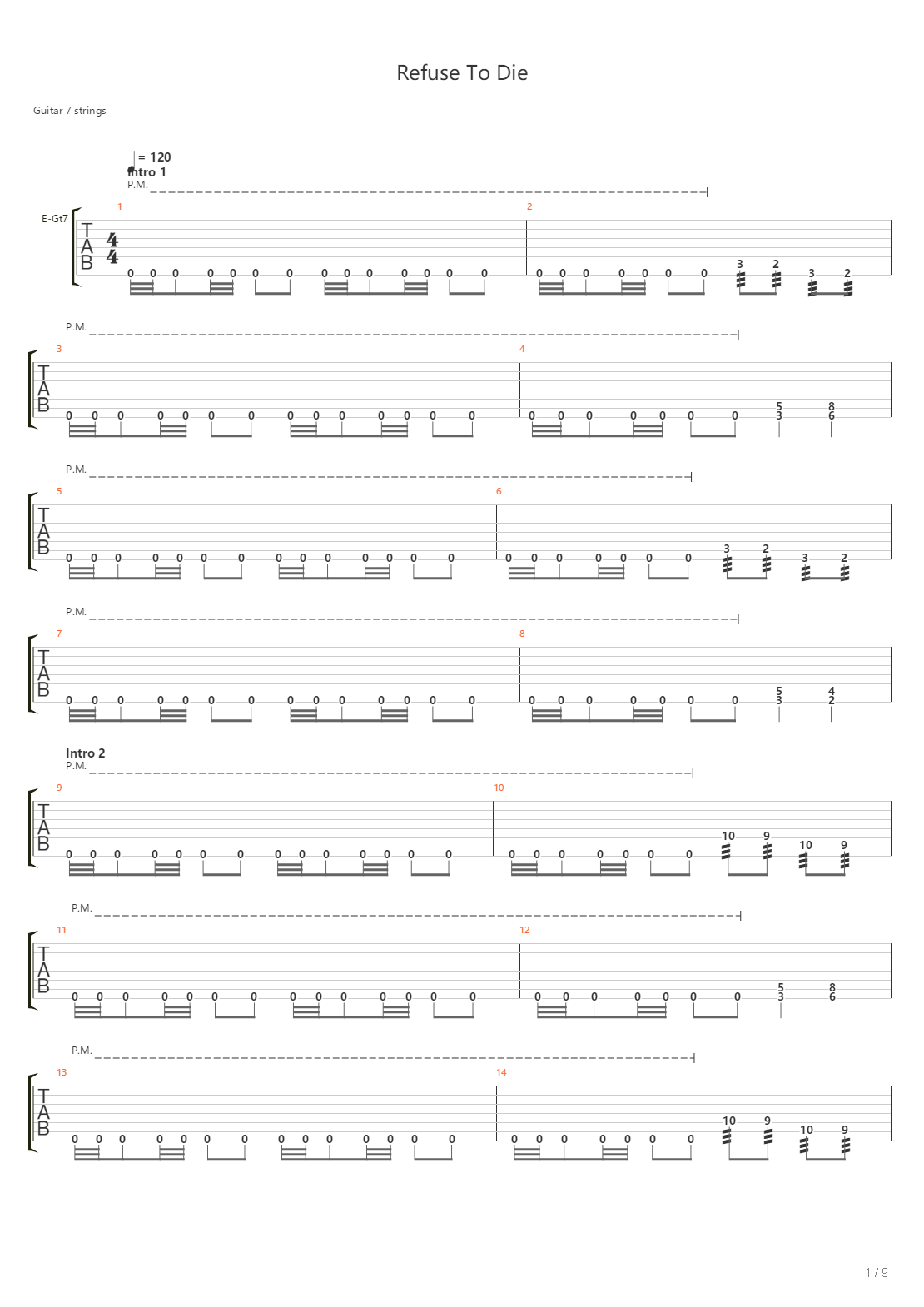 Refuse To Die吉他谱