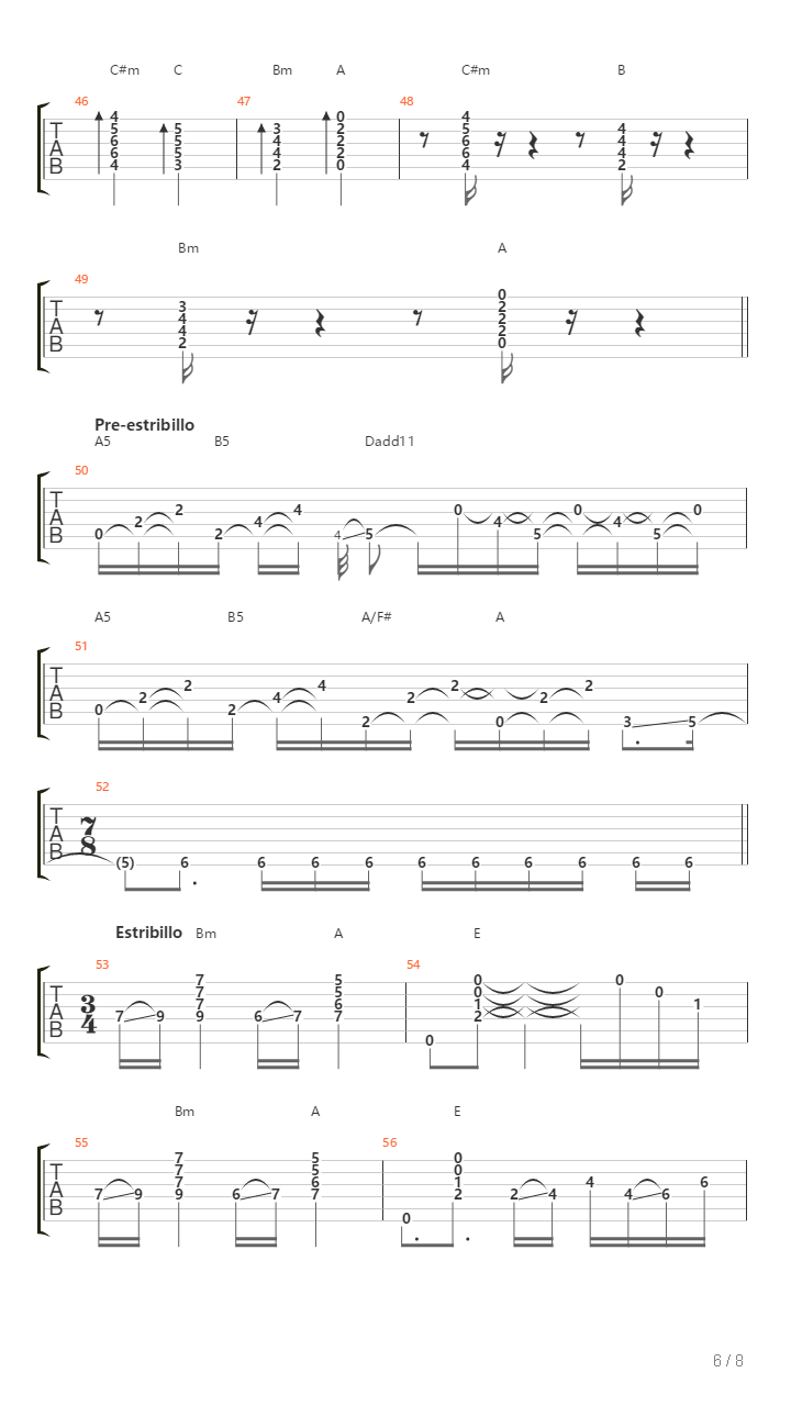 Calma吉他谱