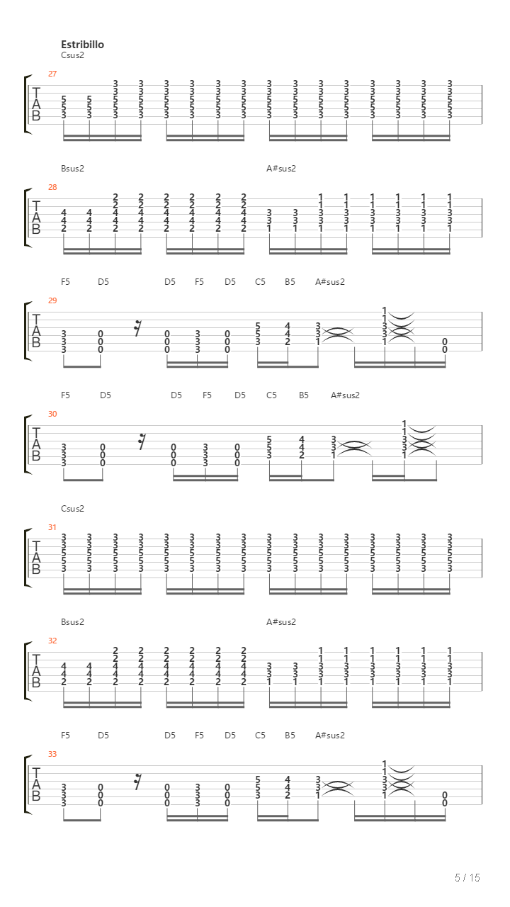 Desatalo吉他谱