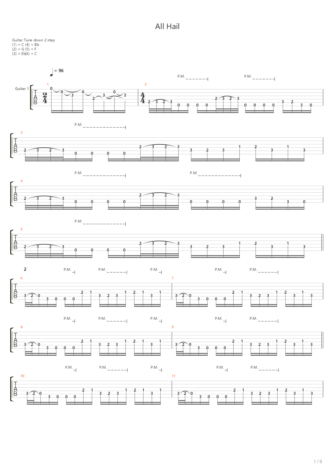 All Hail吉他谱
