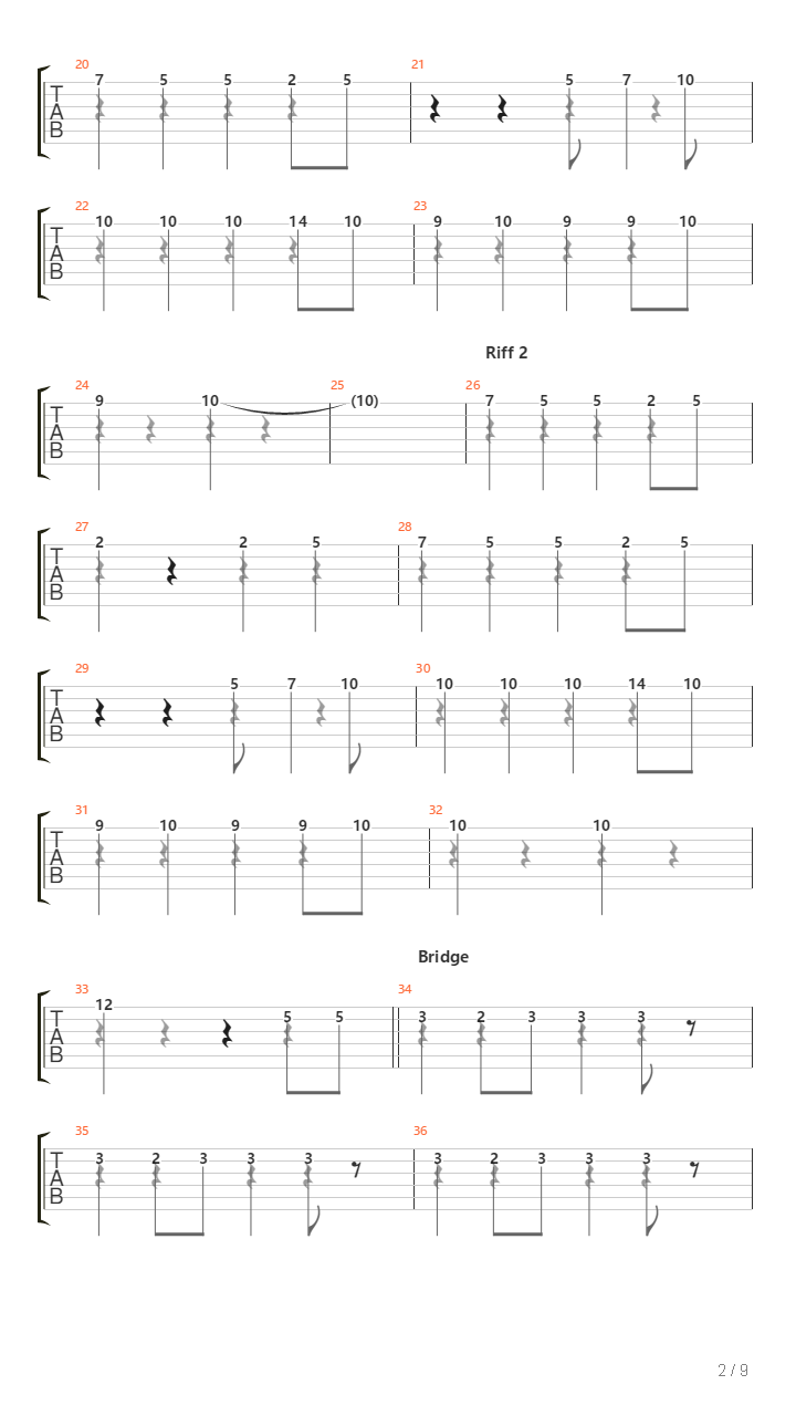 Sign吉他谱