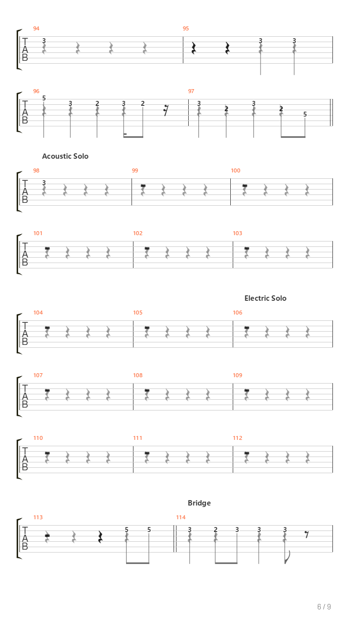 Sign吉他谱