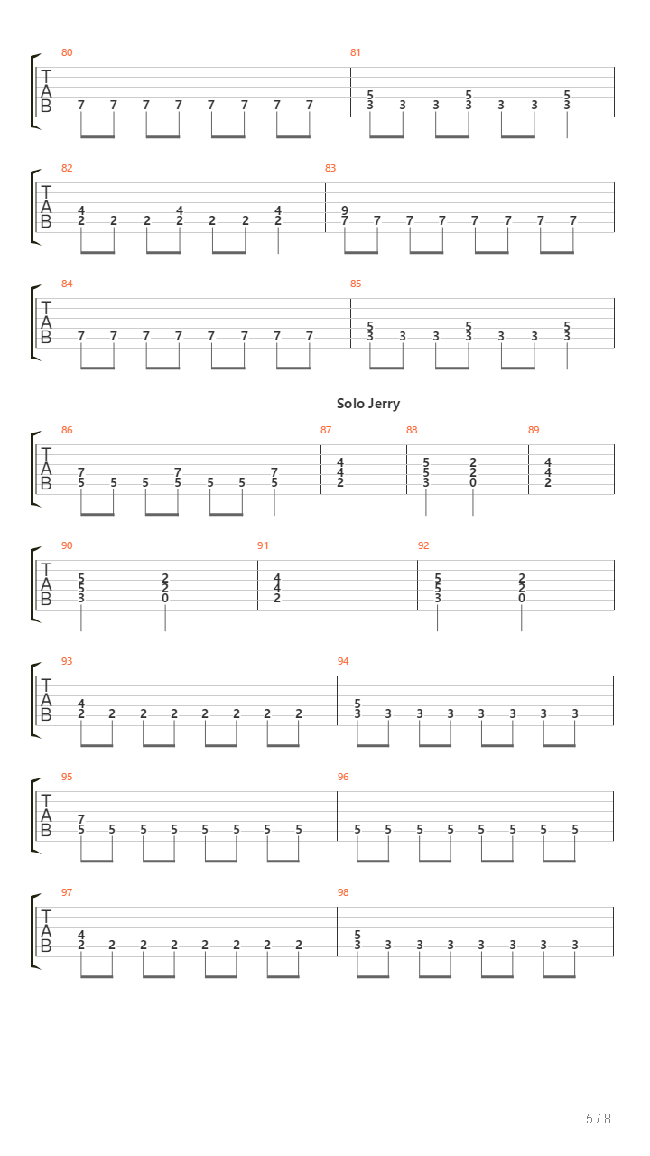 Paradise吉他谱