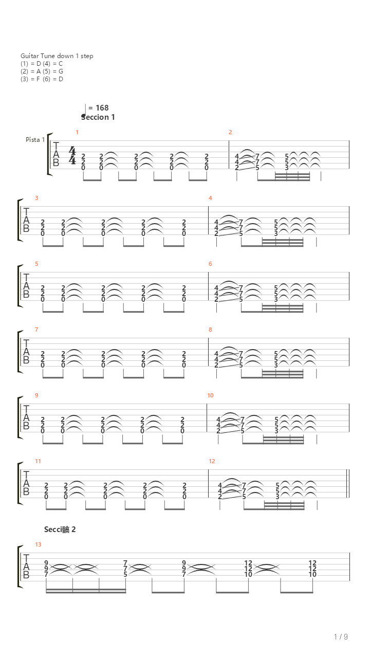 Tribus吉他谱