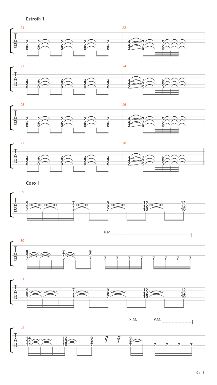 Tribus吉他谱