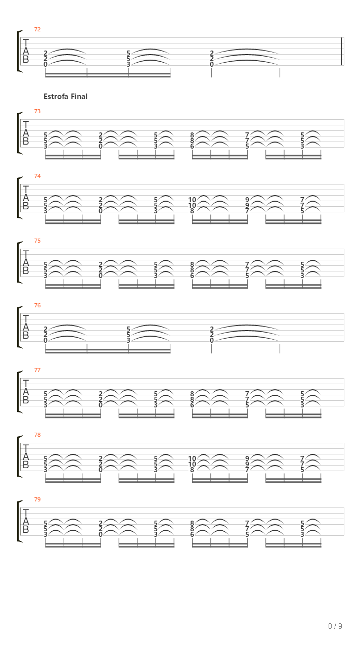 Tribus吉他谱