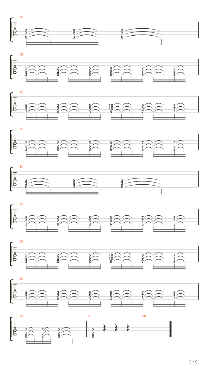 Tribus吉他谱