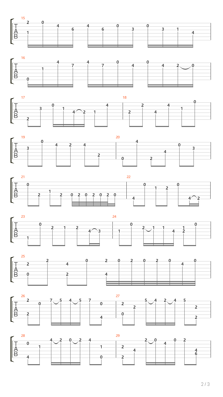 Sonata No 1 Preludio吉他谱