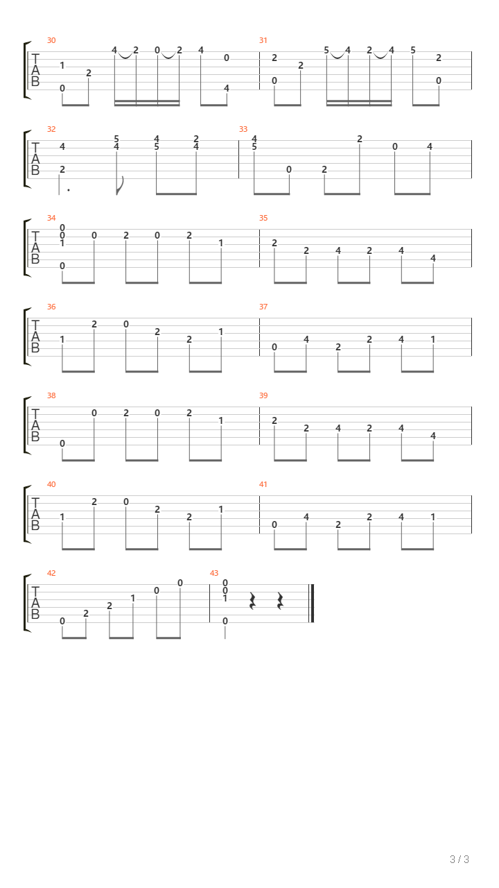 Sonata No 1 Preludio吉他谱